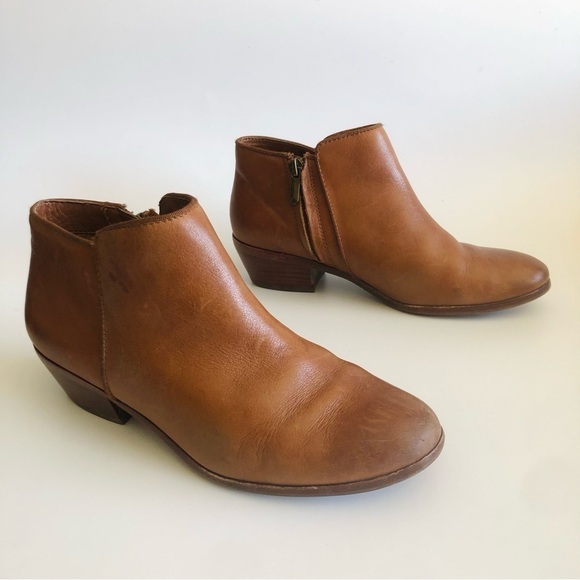 Sam Edelman Petty Cognac Booties 6.5 Wide - Picture 3 of 16